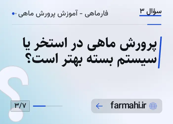 پرورش ماهی در استخر یا سیستم بسته بهتر است؟