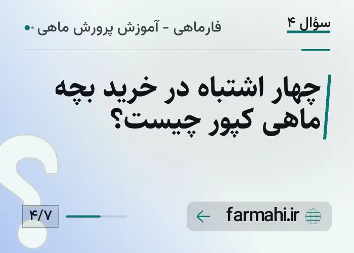 چهار اشتباه در خرید بچه ماهی کپور چیست؟