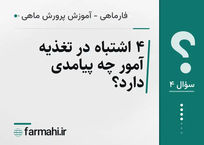۴ اشتباه در تغذیه آمور چه پیامدی دارد؟
