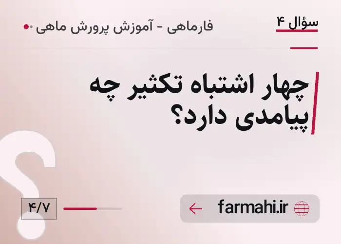چهار اشتباه تکثیر چه پیامدی دارد؟