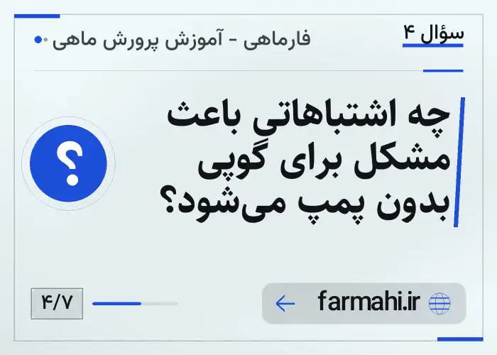 چه اشتباهاتی باعث مشکل برای گوپی بدون پمپ میشود؟