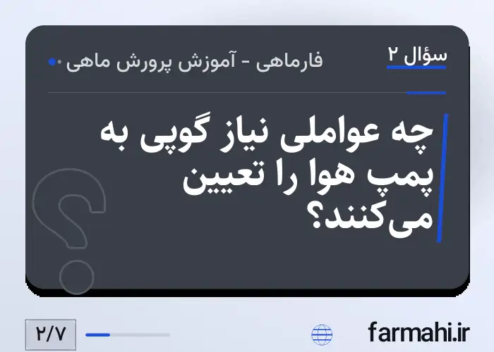 چه عواملی نیاز گوپی به پمپ هوا را تعیین میکنند؟