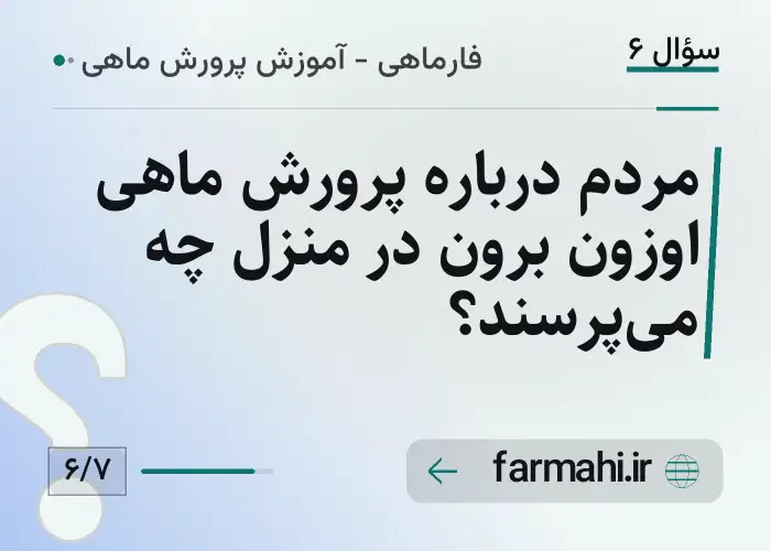 مردم درباره پرورش ماهی اوزون برون در منزل چه می‌پرسند؟