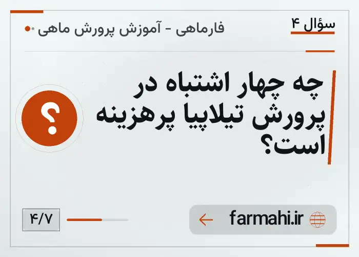 چه چهار اشتباه در پرورش تیلاپیا پرهزینه است؟