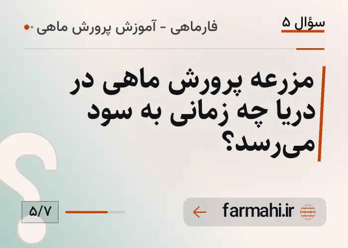 مزرعه پرورش ماهی در دریا چه زمانی به سود می‌رسد؟