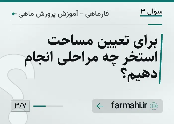 برای تعیین مساحت استخر چه مراحلی انجام دهیم؟