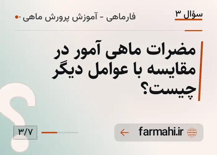 مضرات ماهی آمور در مقایسه با عوامل دیگر چیست؟