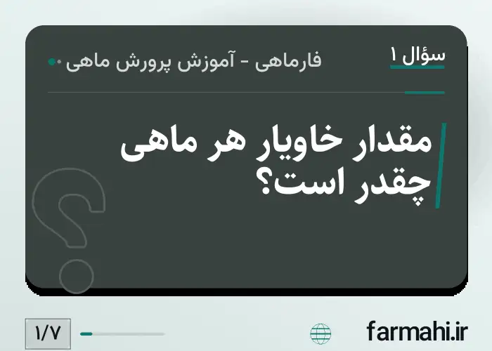 مقدار خاویار هر ماهی چقدر است؟