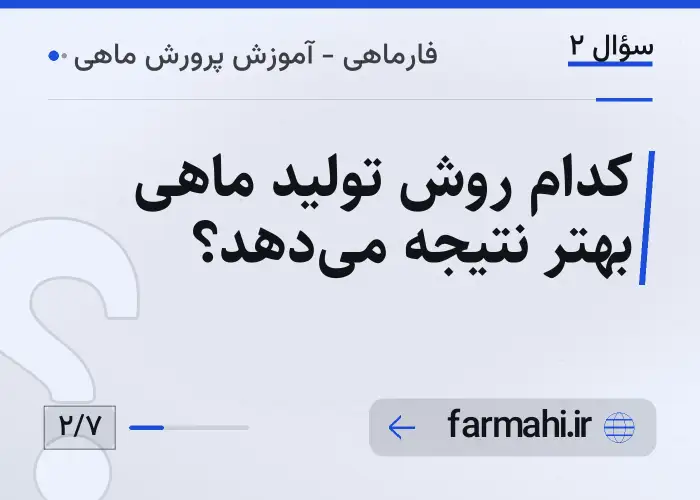 کدام روش تولید ماهی بهتر نتیجه میدهد؟
