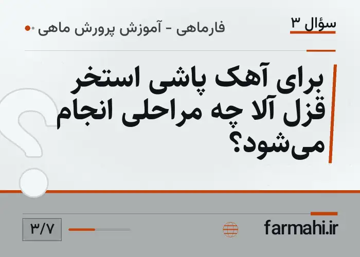 برای آهک پاشی استخر قزل آلا چه مراحلی انجام می‌شود؟