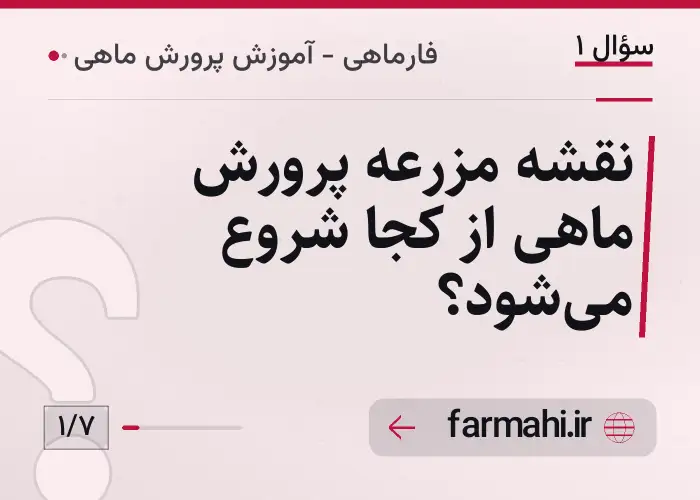 نقشه مزرعه پرورش ماهی از کجا شروع می‌شود؟