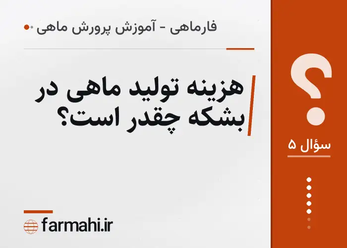 هزینه تولید ماهی در بشکه چقدر است؟