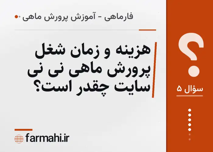 هزینه و زمان شغل پرورش ماهی نی نی سایت چقدر است؟