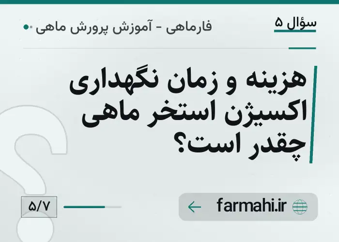 هزینه و زمان نگهداری اکسیژن استخر ماهی چقدر است؟