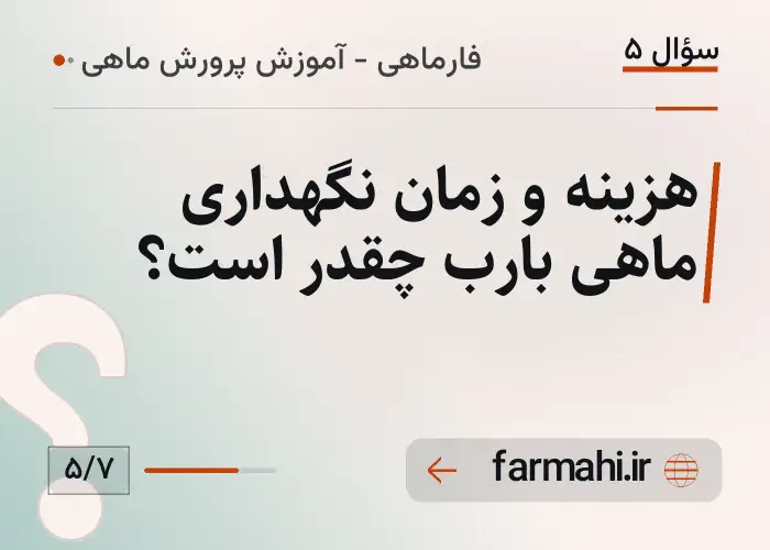 هزینه و زمان نگهداری ماهی بارب چقدر است؟