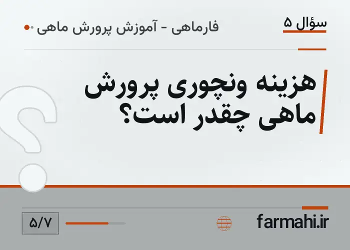 هزینه ونچوری پرورش ماهی چقدر است؟