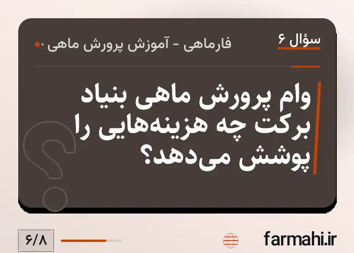 وام پرورش ماهی بنیاد برکت چه هزینه‌هایی را پوشش می‌دهد؟