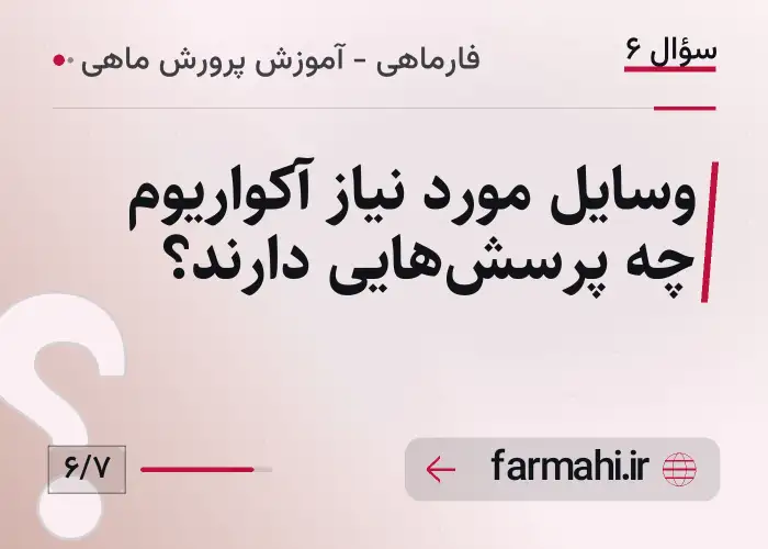 وسایل مورد نیاز آکواریوم چه پرسش‌هایی دارند؟