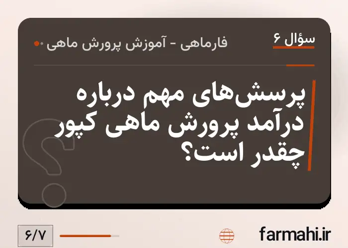 پرسش‌های مهم درباره درآمد پرورش ماهی کپور چقدر است؟