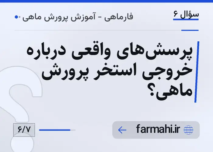 پرسش‌های واقعی درباره خروجی استخر پرورش ماهی؟
