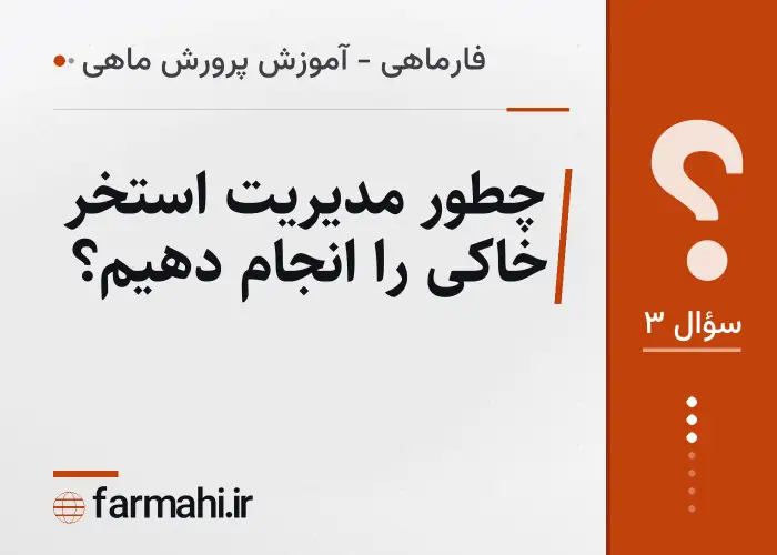 چطور مدیریت استخر خاکی را انجام دهیم؟