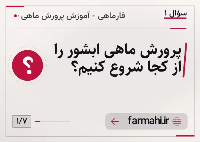 پرورش ماهی ابشور را از کجا شروع کنیم؟