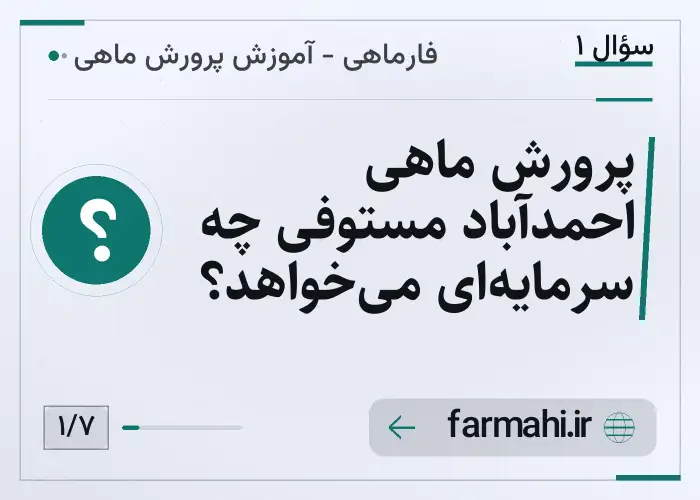 پرورش ماهی احمدآباد مستوفی چه سرمایه‌ای می‌خواهد؟
