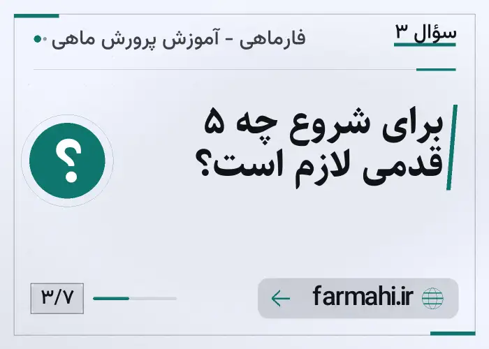 برای شروع چه ۵ قدمی لازم است؟