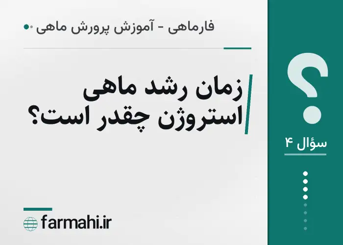 زمان رشد ماهی استروژن چقدر است؟