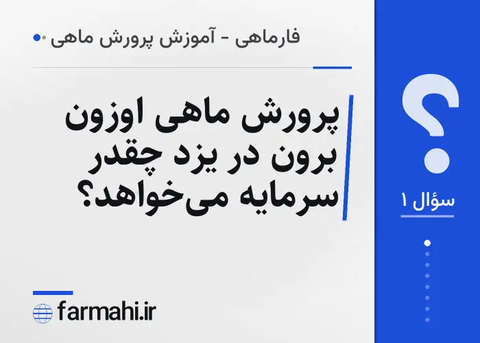 پرورش ماهی اوزون برون در یزد چقدر سرمایه می‌خواهد؟