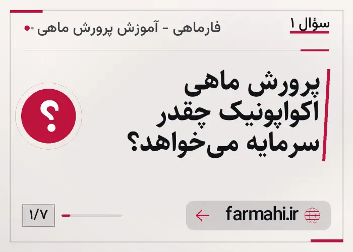 پرورش ماهی اکواپونیک چقدر سرمایه می‌خواهد؟