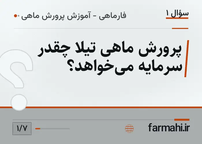 پرورش ماهی تیلا چقدر سرمایه می‌خواهد؟
