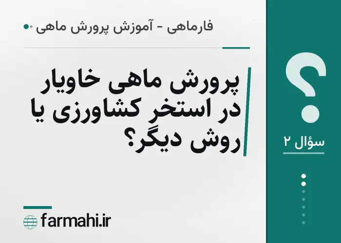 پرورش ماهی خاویار در استخر کشاورزی یا روش دیگر؟