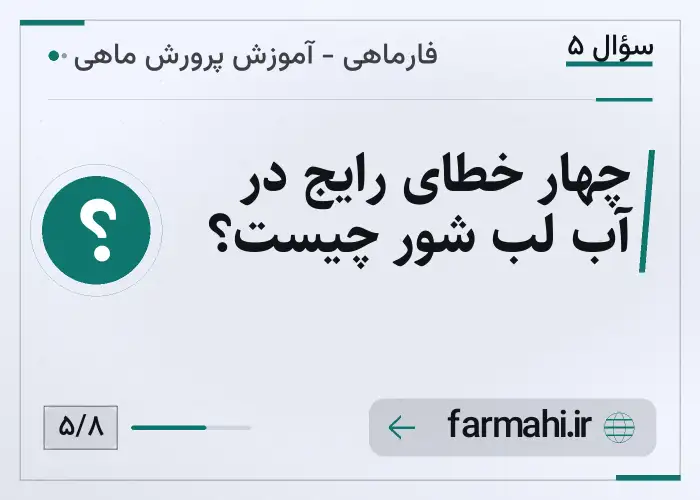 چهار خطای رایج در آب لب شور چیست؟