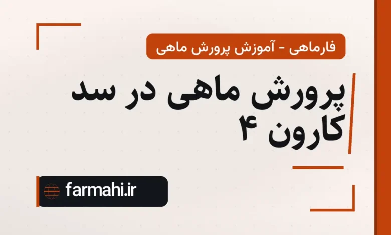 پرورش ماهی در سد کارون ۴