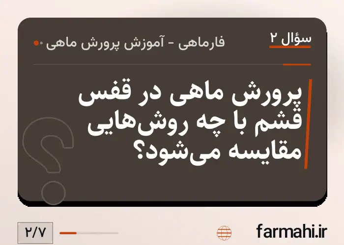 پرورش ماهی در قفس قشم با چه روش‌هایی مقایسه می‌شود؟