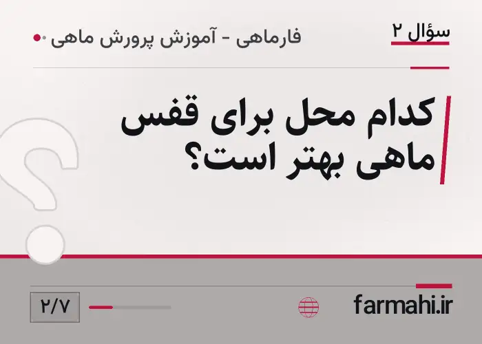 کدام محل برای قفس ماهی بهتر است؟