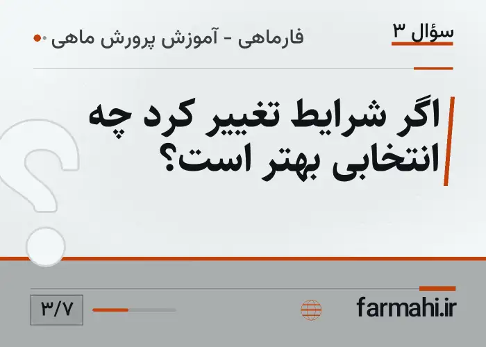 اگر شرایط تغییر کرد چه انتخابی بهتر است؟