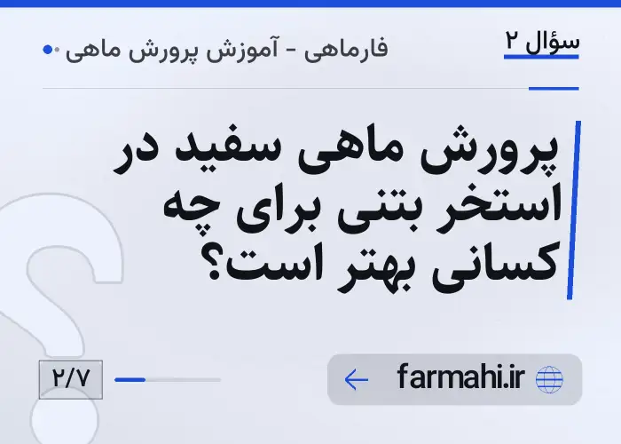 پرورش ماهی سفید در استخر بتنی برای چه کسانی بهتر است؟