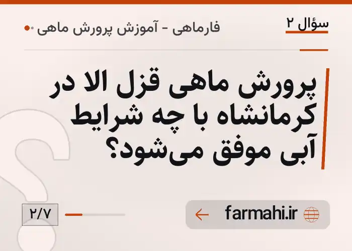 پرورش ماهی قزل الا در کرمانشاه با چه شرایط آبی موفق می‌شود؟