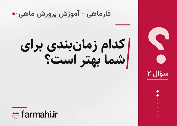 کدام زمان‌بندی برای شما بهتر است؟
