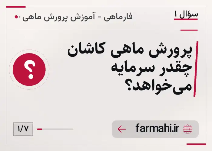 پرورش ماهی کاشان چقدر سرمایه می‌خواهد؟