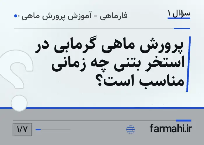 پرورش ماهی گرمابی در استخر بتنی چه زمانی مناسب است؟