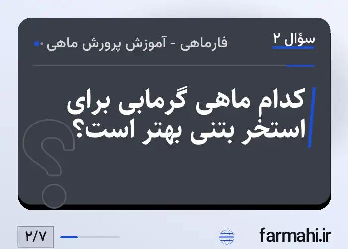کدام ماهی گرمابی برای استخر بتنی بهتر است؟
