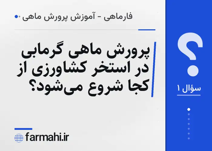 پرورش ماهی گرمابی در استخر کشاورزی از کجا شروع می‌شود؟