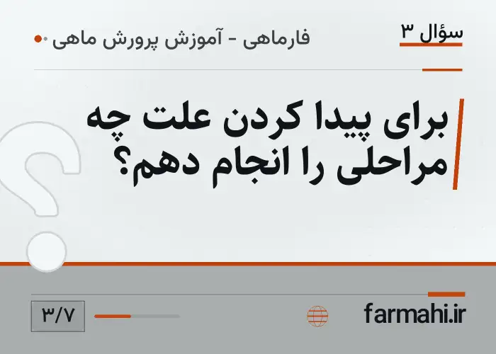 برای پیدا کردن علت چه مراحلی را انجام دهم؟