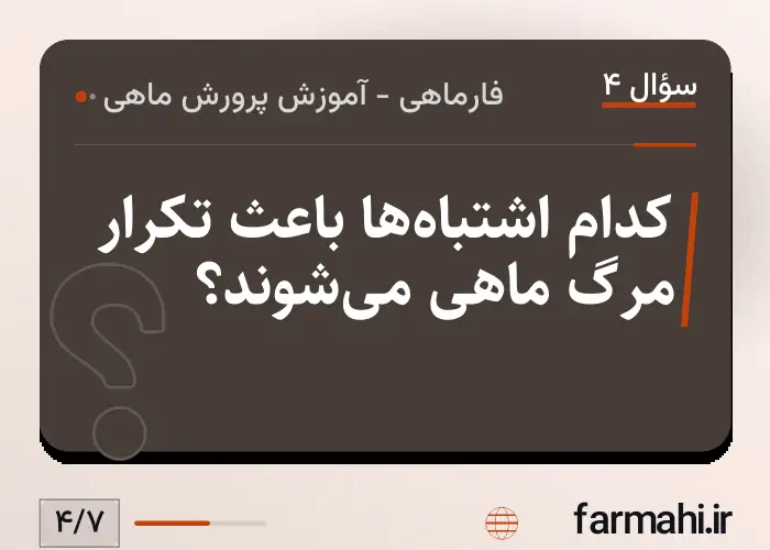 کدام اشتباه‌ها باعث تکرار مرگ ماهی می‌شوند؟