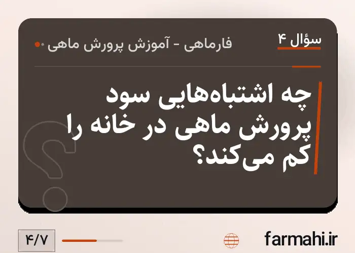 چه اشتباه‌هایی سود پرورش ماهی در خانه را کم می‌کند؟