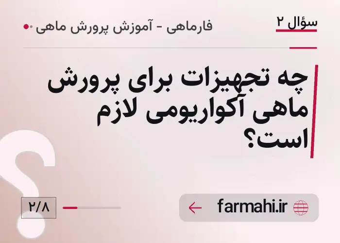 چه تجهیزات برای پرورش ماهی آکواریومی لازم است؟