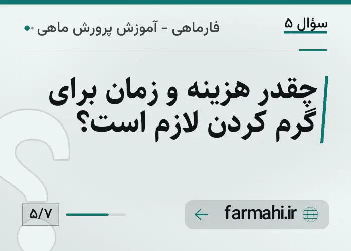 چقدر هزینه و زمان برای گرم کردن لازم است؟